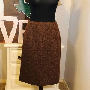 Karen Scott Copper & Black Skirt (NWOT) - Size 16